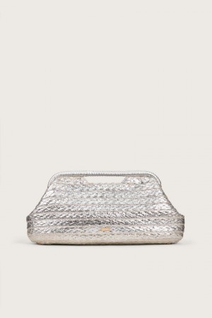 Cult Gaia Aurora Clutch Silver | NZ 186970Z