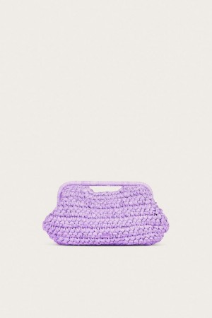 Cult Gaia Aurora Large Clutch Lavender | NZ 173095M