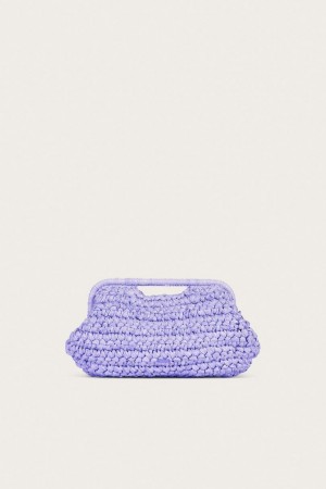 Cult Gaia Aurora Large Clutch Light Purple | NZ 731240G