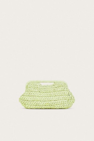 Cult Gaia Aurora Large Clutch Mint | NZ 048923X