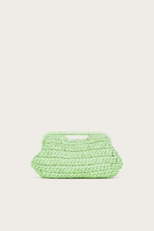 Cult Gaia Aurora Large Clutch Mint | NZ 957421E