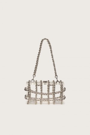 Cult Gaia Bess Shoulder Bag Silver | NZ 243680E