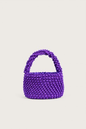 Cult Gaia Cora Mini Tote Bag Purple | NZ 073864L