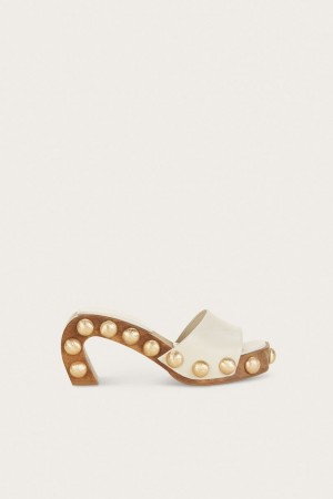 Cult Gaia Devora Sandals White | NZ 589420V