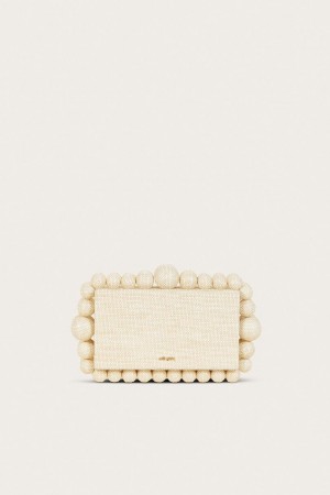 Cult Gaia Eos Clutch Beige | NZ 620547L