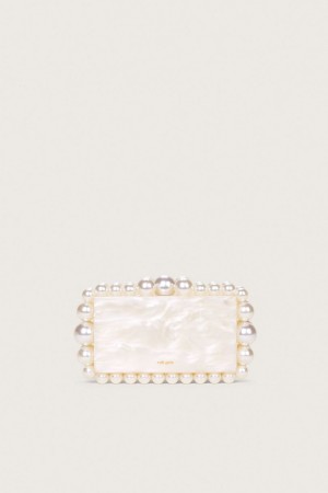 Cult Gaia Eos Clutch White | NZ 826301C