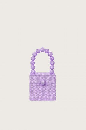 Cult Gaia Eos Top Handle Tote Bag Light Purple | NZ 439280X