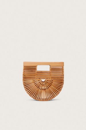 Cult Gaia Gaia's Ark Mini Clutch Beige | NZ 937508T