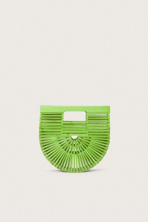 Cult Gaia Gaia's Ark Mini Clutch Light Green | NZ 238476W