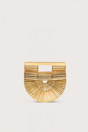 Cult Gaia Gaia`s Ark Mini Tote Bag Gold | NZ 067514I