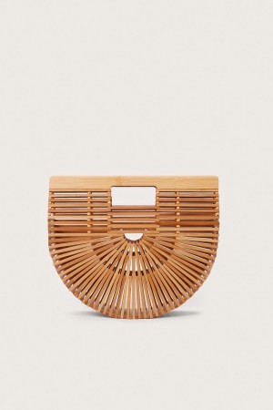 Cult Gaia Gaia's Ark Small Clutch Beige | NZ 158439K