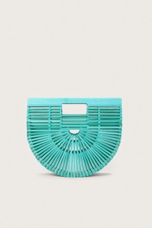 Cult Gaia Gaia's Ark Small Clutch Turquoise | NZ 376401W