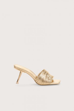 Cult Gaia Giana Sandals Gold | NZ 018497N