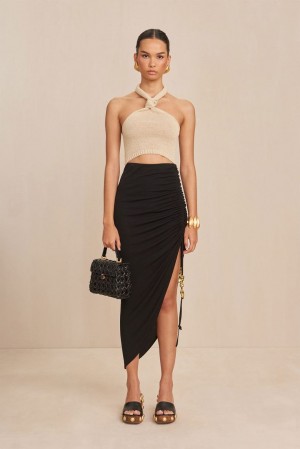 Cult Gaia Icarus Skirt Black | NZ 703945B