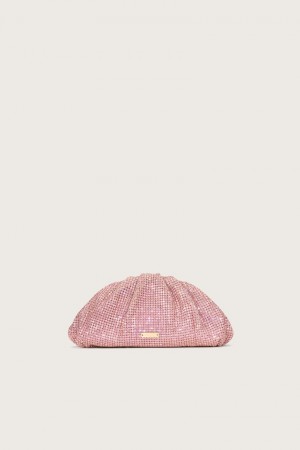 Cult Gaia Jaala Nano Rhinestone Clutch Pink | NZ 431280P