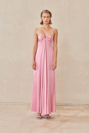 Cult Gaia Janelle Gown Dress Pink | NZ 327468S