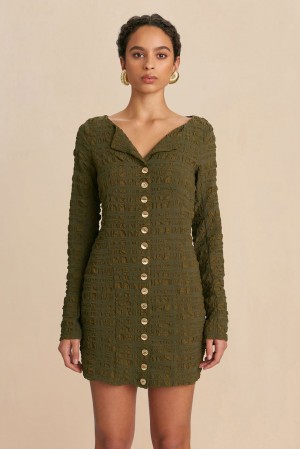 Cult Gaia Lafina Dress Green | NZ 405972Z