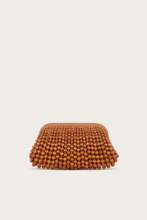 Cult Gaia Nia Clutch Brown | NZ 417932C