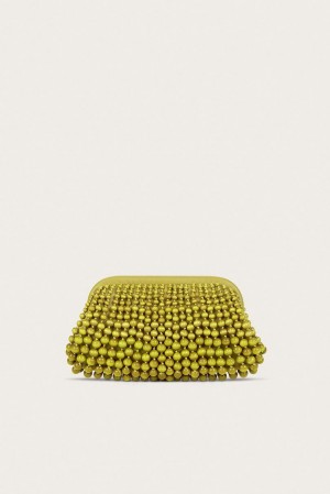 Cult Gaia Nia Clutch Olive | NZ 364925E