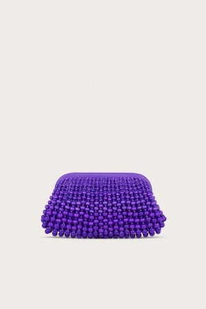 Cult Gaia Nia Clutch Purple | NZ 386417A