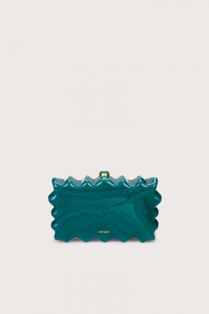 Cult Gaia Paloma Clutch Turquoise | NZ 349612T