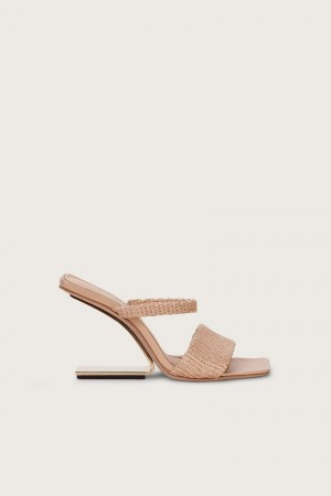 Cult Gaia Rene Sandals Beige | NZ 069825X