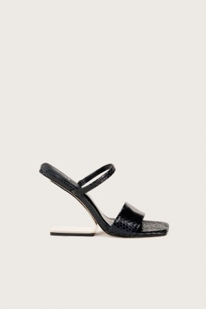 Cult Gaia Rene Sandals Black | NZ 589630Y