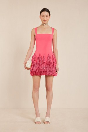 Cult Gaia Seraphina Dress Pink | NZ 940621O