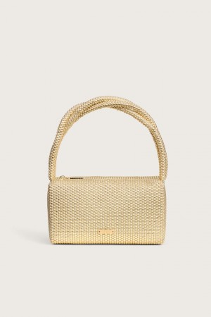 Cult Gaia Sienna Mini Tote Bag Gold | NZ 358924J