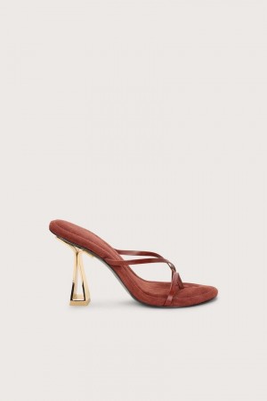 Cult Gaia Soriah Sandals Brown | NZ 856379C