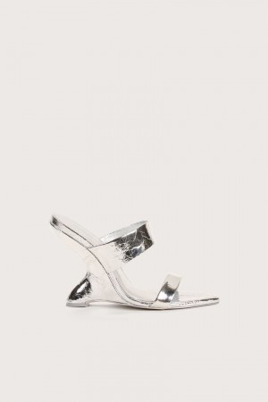 Cult Gaia Yara Sandals Silver | NZ 293457C