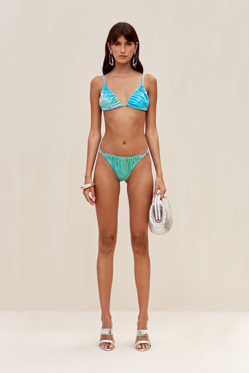 Cult Gaia Anait Bikini Top Blue | NZ 164705U