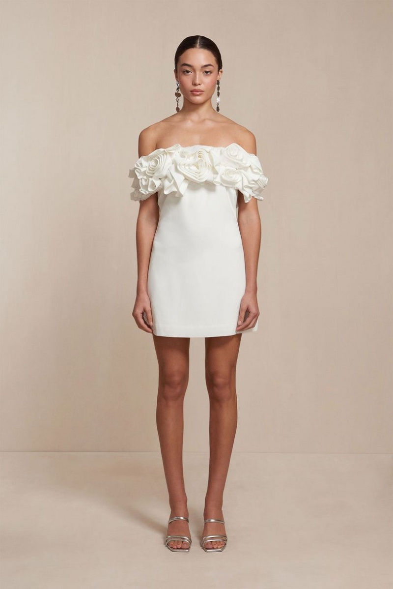 Cult Gaia Apryl Dress White | NZ 683071U