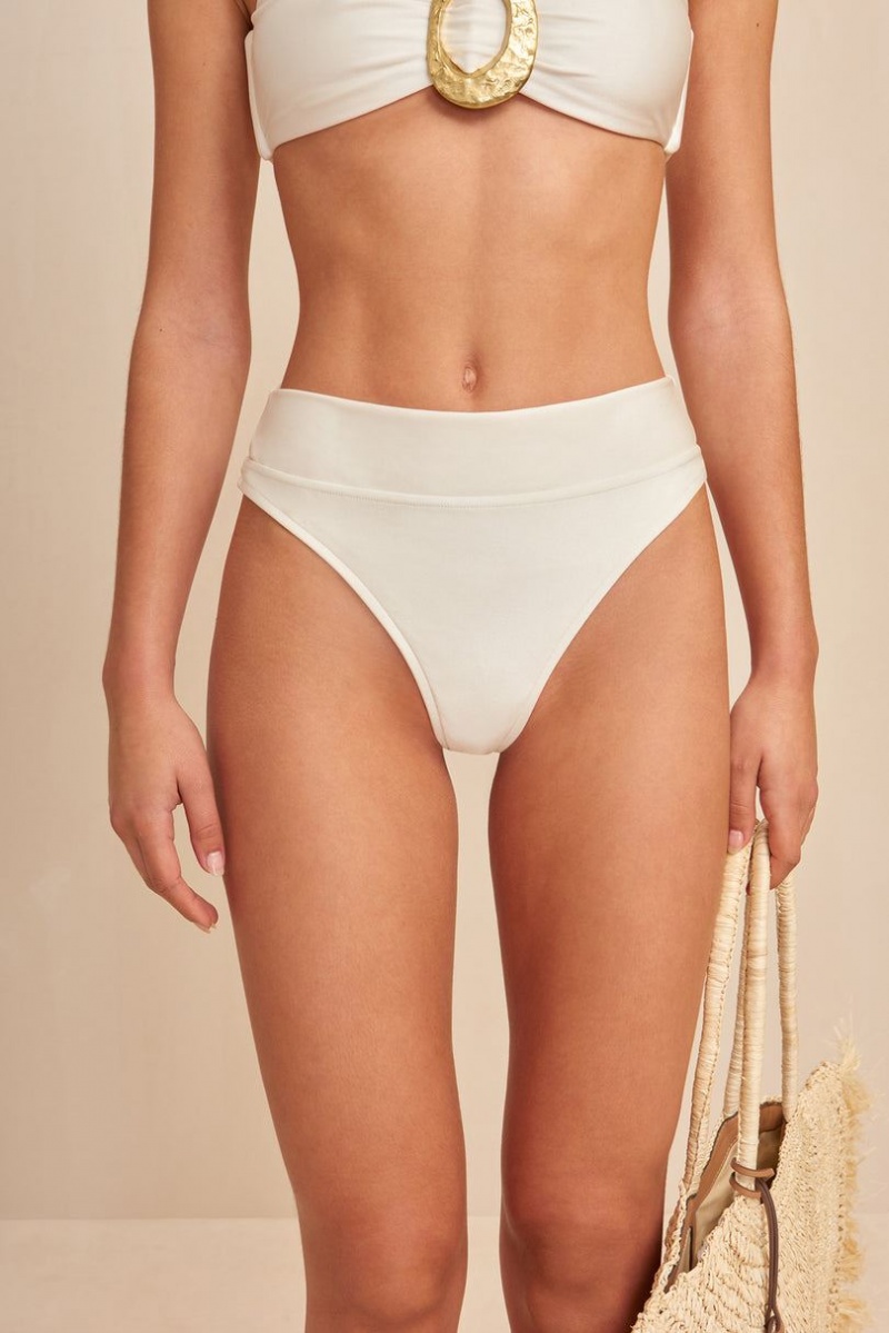 Cult Gaia Aradhya Bikini Bottom White | NZ 703521X