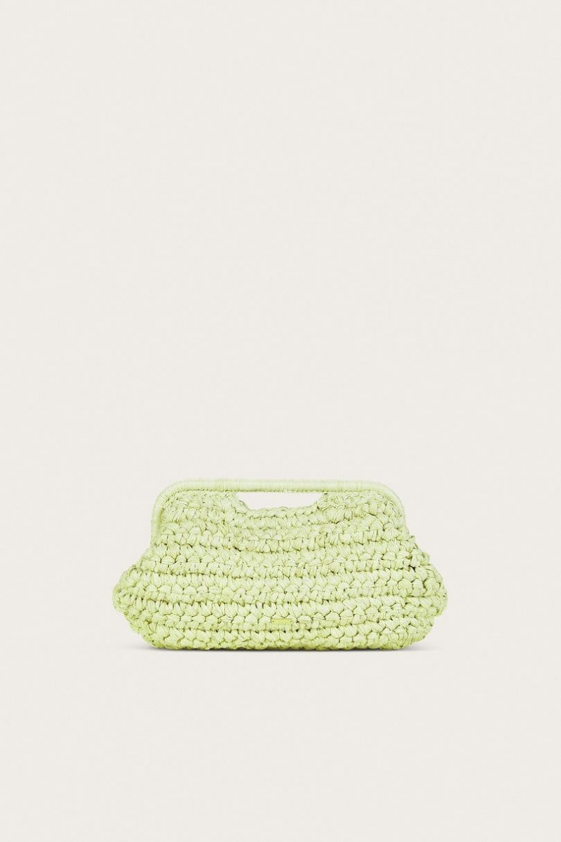 Cult Gaia Aurora Large Clutch Mint | NZ 048923X