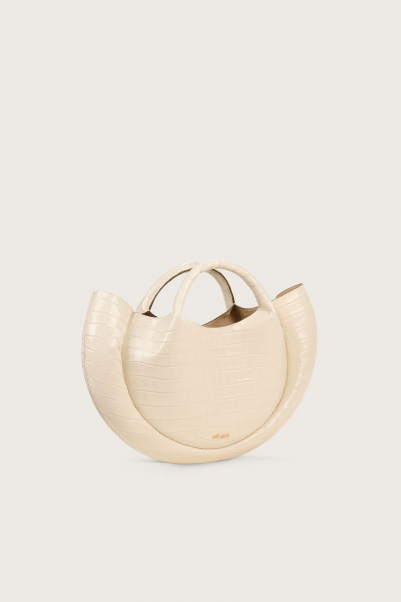 Cult Gaia Bella Tote Bag White | NZ 061982U