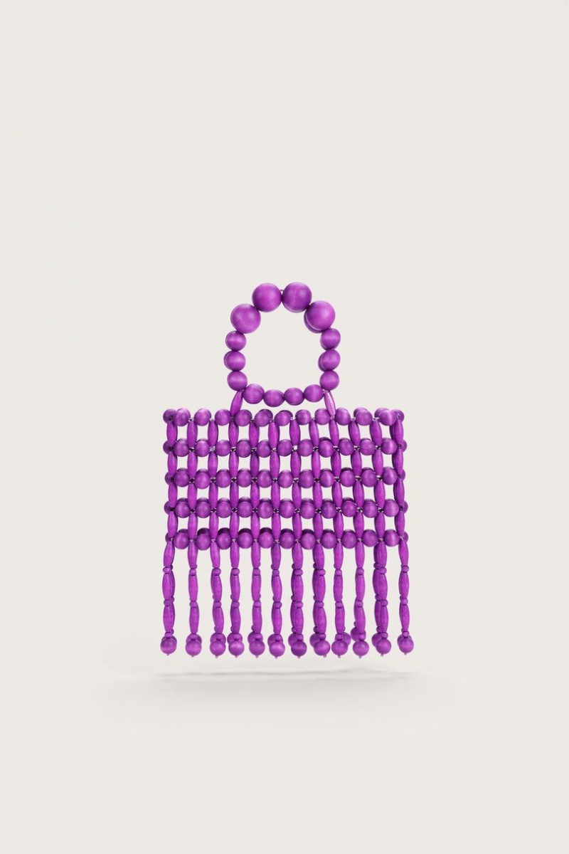 Cult Gaia Clara Tote Bag Purple | NZ 824601X