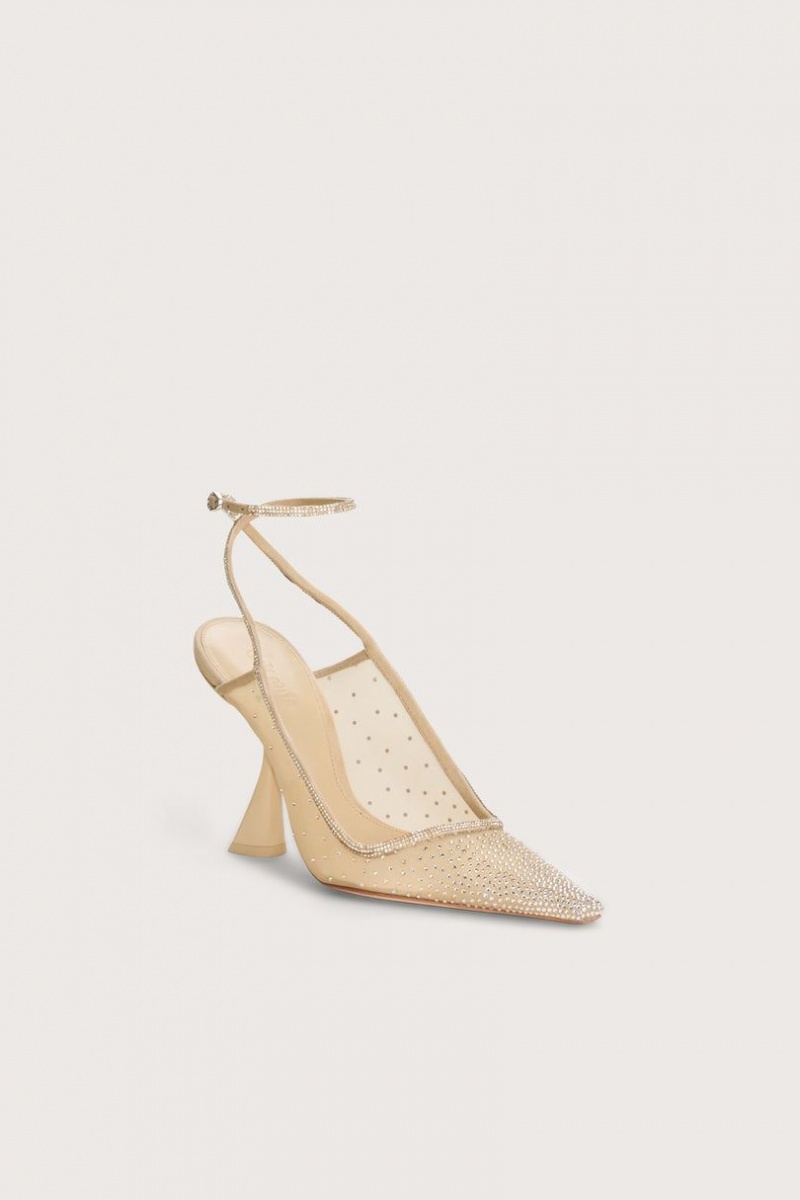 Cult Gaia Diya Sling Back Sandals Beige | NZ 178063N