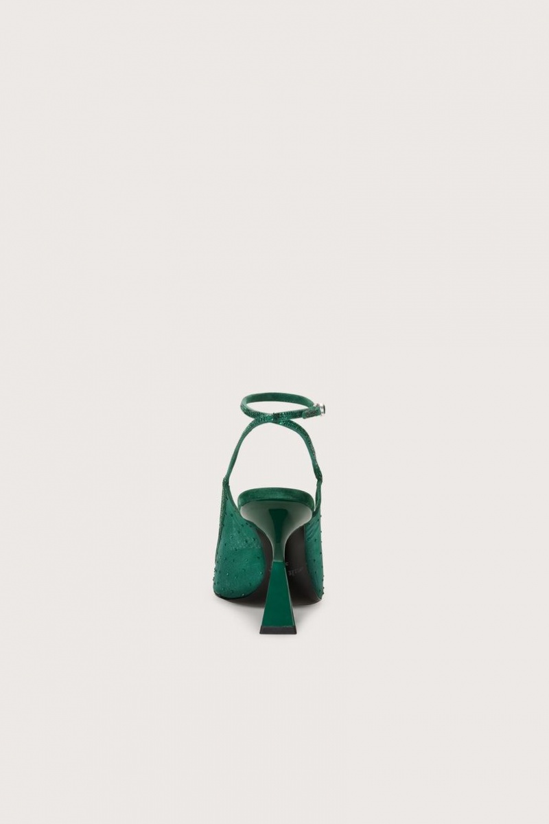 Cult Gaia Diya Sling Back Sandals Green | NZ 904153K