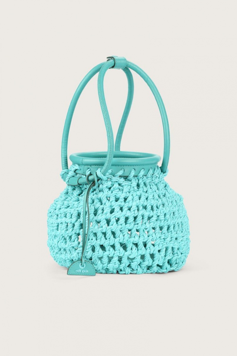 Cult Gaia Enya Tote Bag Turquoise | NZ 590647B