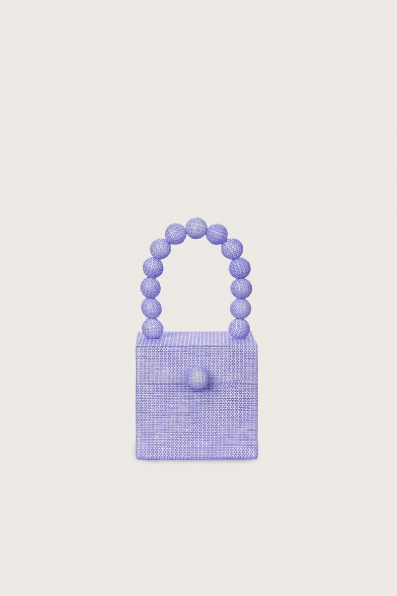 Cult Gaia Eos Top Handle Tote Bag Lavender | NZ 635289A