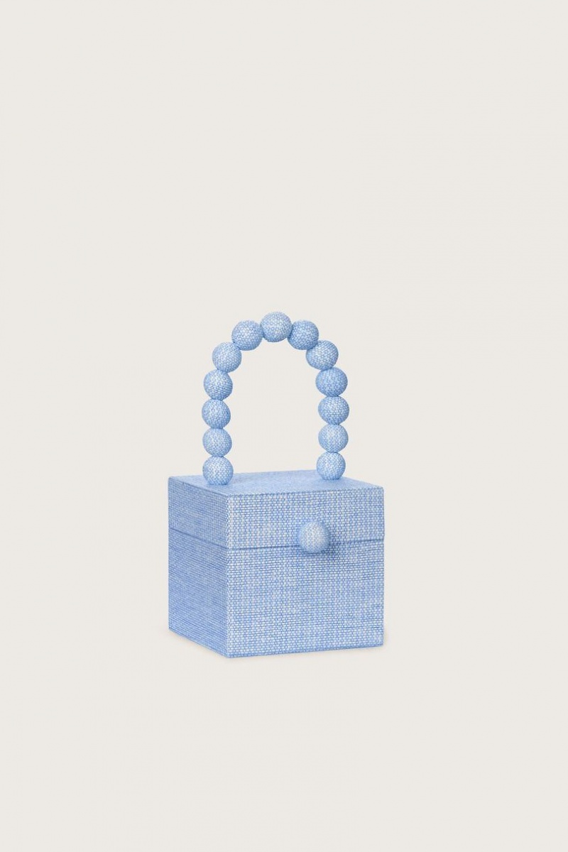 Cult Gaia Eos Top Handle Tote Bag Light Blue | NZ 029741E