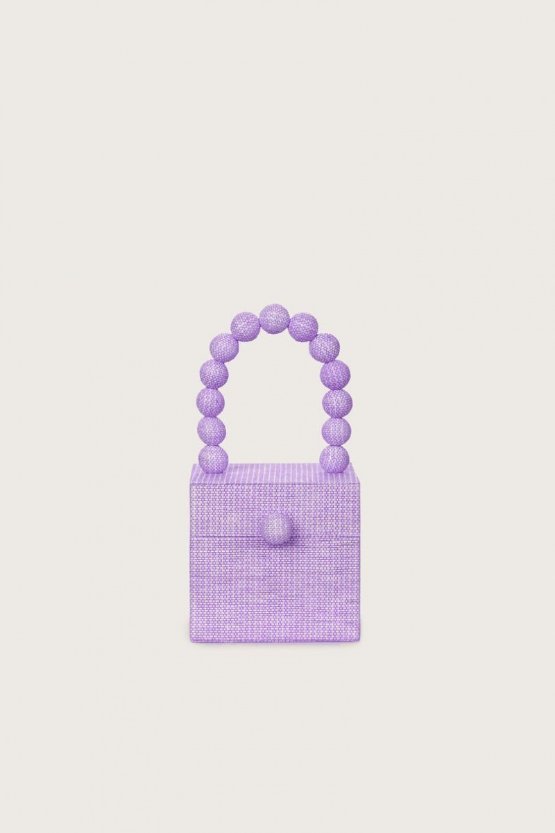 Cult Gaia Eos Top Handle Tote Bag Light Purple | NZ 439280X