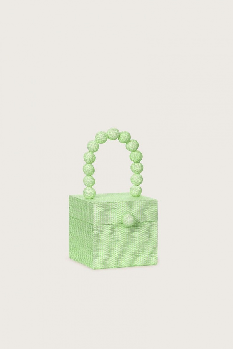 Cult Gaia Eos Top Handle Tote Bag Light Green | NZ 287103C