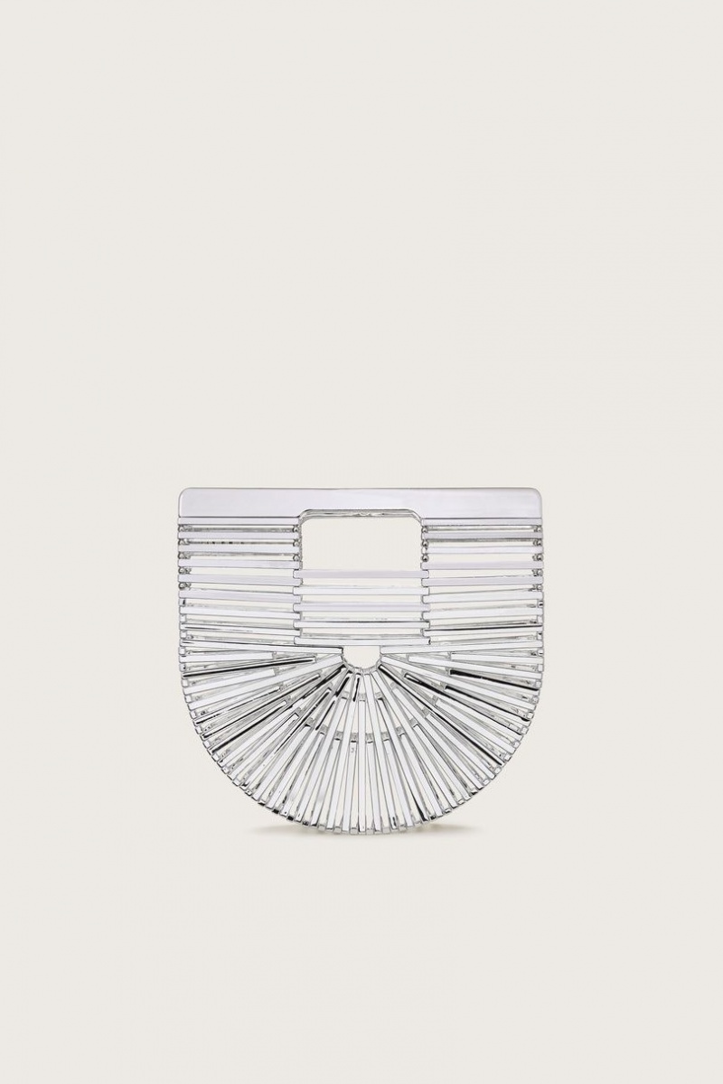 Cult Gaia Gaia`s Ark Mini Tote Bag Silver | NZ 089413U