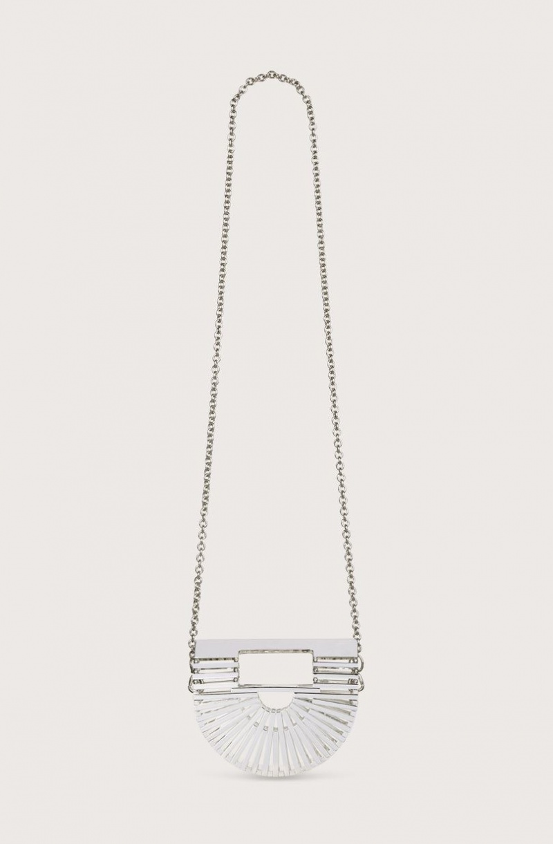 Cult Gaia Gaia`s Ark Nano Crossbody Bag Silver | NZ 315046P