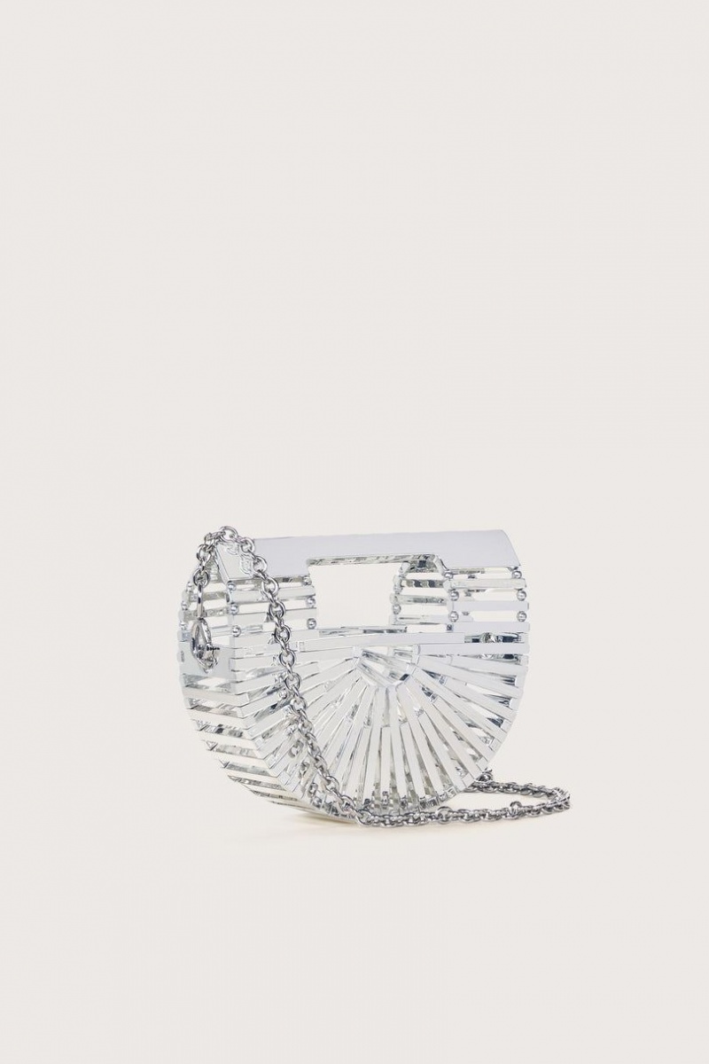 Cult Gaia Gaia`s Ark Nano Crossbody Bag Silver | NZ 315046P