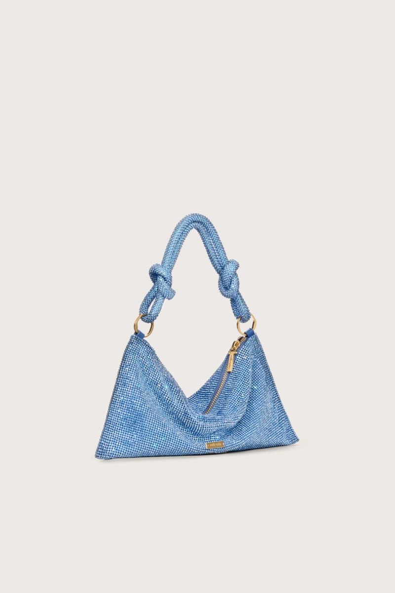 Cult Gaia Hera Nano Rhinestone Shoulder Bag Light Blue | NZ 567123D