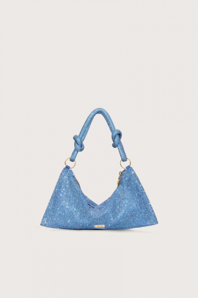 Cult Gaia Hera Nano Rhinestone Shoulder Bag Light Blue | NZ 567123D