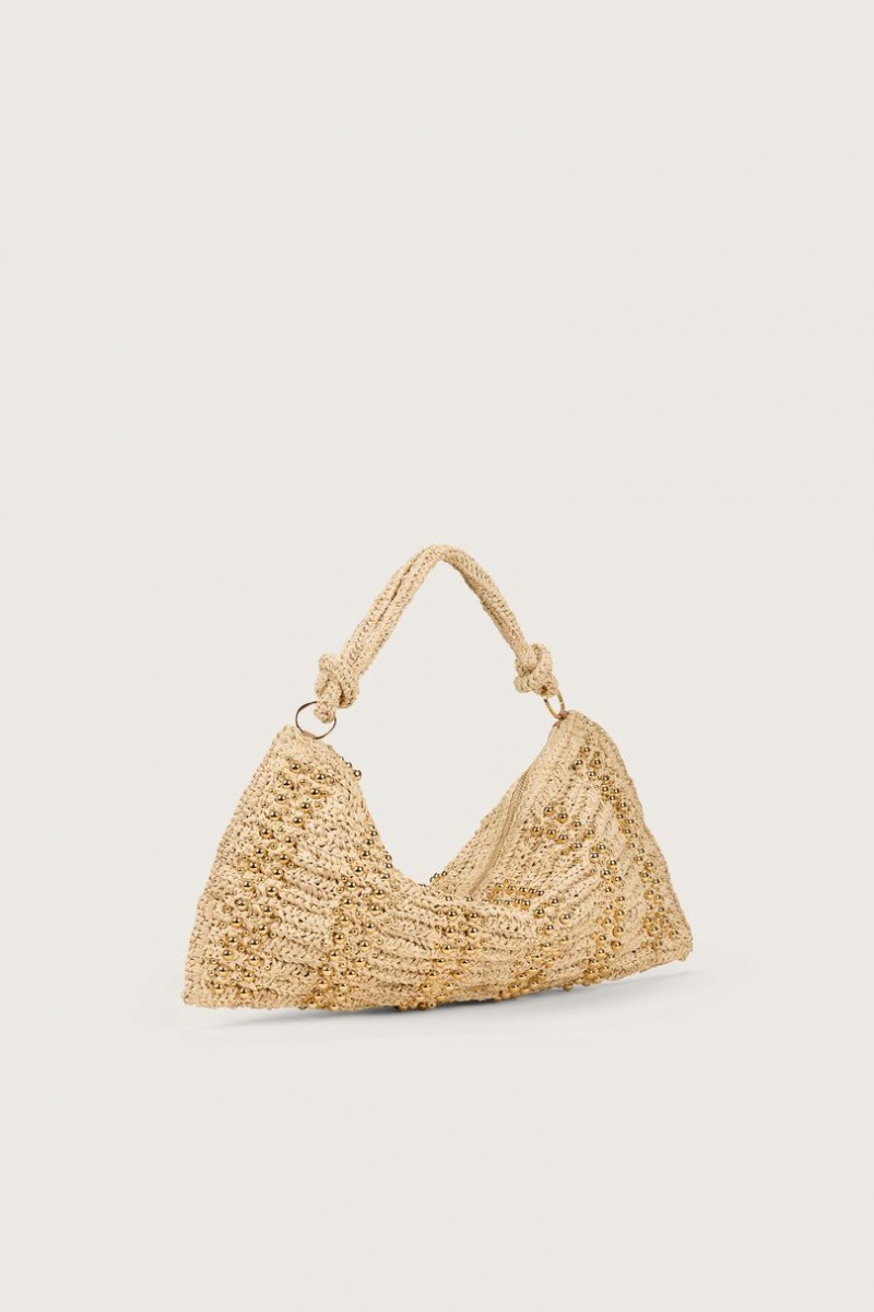 Cult Gaia Hera Shoulder Bag Beige | NZ 923860U